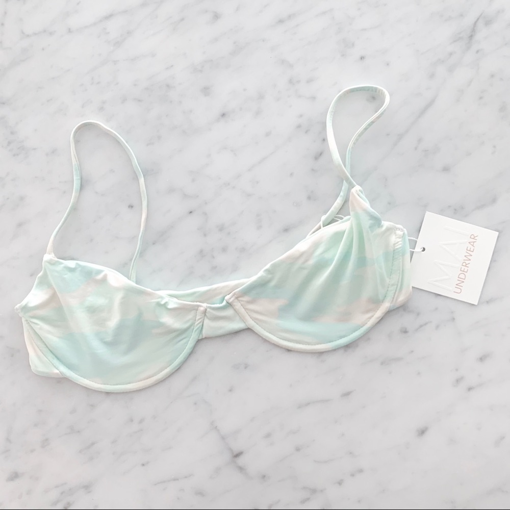 NWT Mai Underwear Classic Top Mint Camo